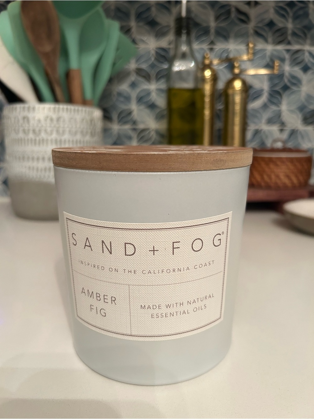 SAND + FOG Amber Fig Scented Candle